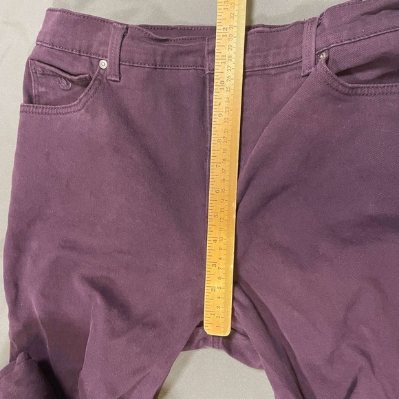 Gloria Vanderbilt Amanda 16P Petite Purple Plum High Rise Tapered Jeans Womens - Picture 6 of 6